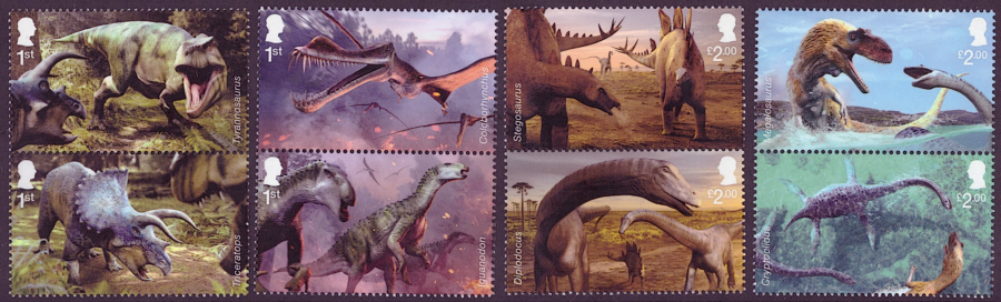 (image for) SG(TBC) 2024 Age of the Dinosaurs unmounted mint set of 8